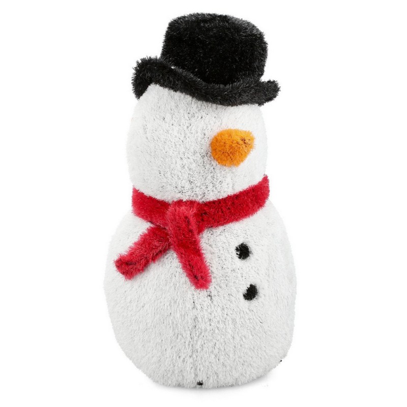 Pupazzo di neve in erba sintetica, ideale come decoro natalizio o idea regalo di Natale
